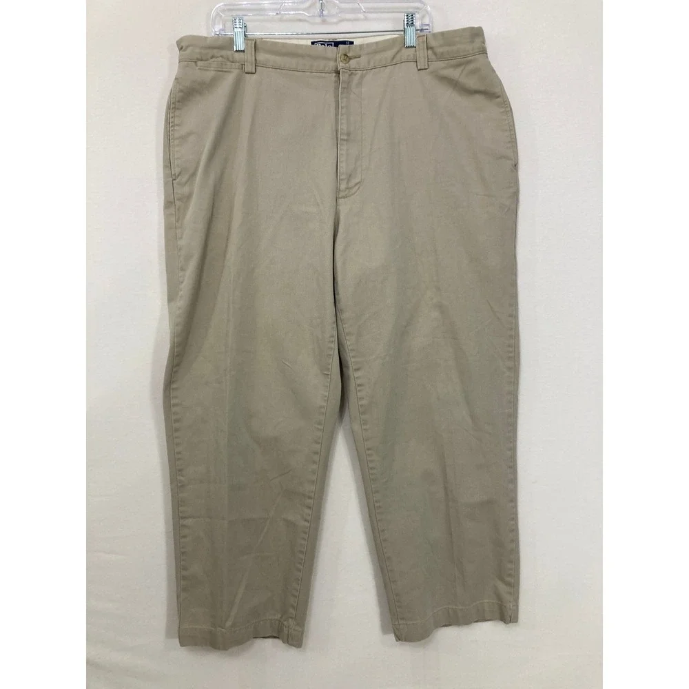 Polo Ralph Lauren Philip Pants‎ size 40x28 Tan Khaki Cotton Chino Trousers